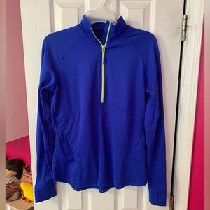 Athleta Malibu Hike Half Zip Long Sleeve Pullover Athletic Top Size M